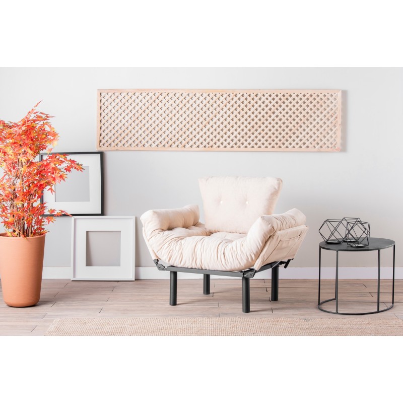 4460_0-800x800 Anitta πολυθρόνα κρεβάτι κρεμ ύφασμα 128x35x65cm ed4460 - Image 1