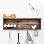 Ράφι κουζίνας Alpha καρυδί ξύλο 70x10x21εκ ed4468 - Image 2