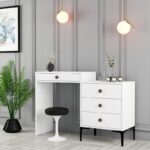 Κονσόλα Lizbon άσπρη 124x40x84 7cm ed4485 - Image 5