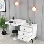 Κονσόλα Lizbon άσπρη 124x40x84 7cm ed4485 - Image 4