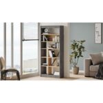 Βιβλιοθήκη Lave 75 6x25x170cm μελαμίνη ed4494 - Image 5