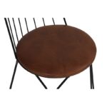 Καρέκλα Sedia μαύρο χρώμα μέταλλο 44x44x84cm set 2τεμ ed4498 - Image 3