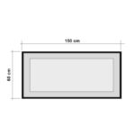 Καθρέφτης Quantum μελαμίνη 150x60cm ed449 - Image 2