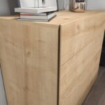 Συρταριέρα Lines Oak 90x45x81 6cm μελαμίνη ed4520 - Image 4