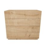 Συρταριέρα Lines Oak 90x45x81 6cm μελαμίνη ed4520 - Image 3
