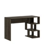 Γραφείo Nuvole καρυδί χρώμα μελαμίνη 110x50x73 8cm ed4523 - Image 3