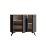 Μπουφές Piffali δρυς ανθρακί μελαμίνη 100x35x82εκ ed4547 - Image 4