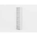 Βιβλιοθήκη Cansu άσπρο μελαμίνη 38 6x19 5x160εκ ed4556 - Image 3