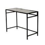 Γραφείο Rete 100x75x45cm μέταλλο γυαλί ed4558 - Image 3