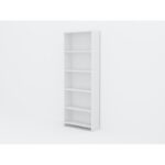 Βιβλιοθήκη Cansu άσπρο μελαμίνη 60 6x19 5x160εκ ed4582 - Image 3