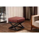 Σκαμπώ Cosi κεραμιδί χρώμα μεταλλικό 46x44cm ed4594