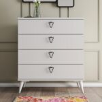 Συρταριέρα Versa μελαμίνη άσπρη 80x45x90 8cm ed4606 - Image 5