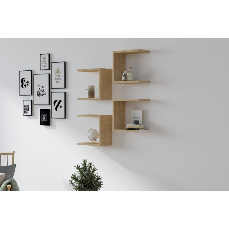 4607_0-800x800 Ράφι τοίχου Base Sapphire Oak 30x19 6cm μελαμίνη ed4607 - Image 1