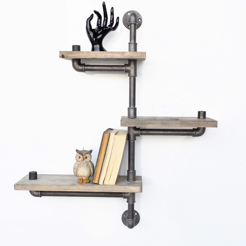 4609_0-800x800 Ράφι Tubo μέταλλο ξύλο 65x75x14cm ed4609 - Image 1