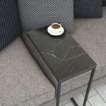 Βοηθητικό τραπέζι Calais μαύρο Marble 46x26x62cm ed4610 - Image 4