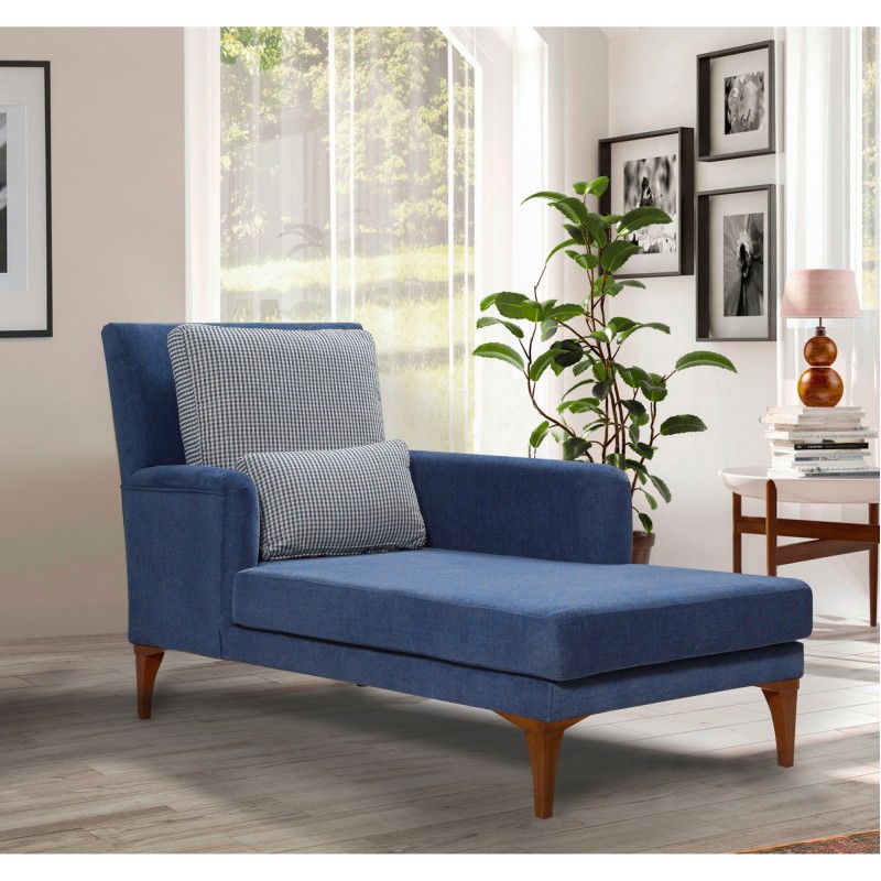 4613_0-800x800 Ανάκλινδρο Sofia μπλε ύφασμα ξύλινα πόδια 79x100x167cm ed4613 - Image 1