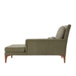 Ανάκλινδρο Sofia πράσινο ύφασμα ξύλινα πόδια 79x100x167cm ed4614 - Image 5