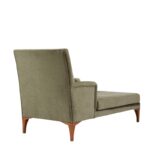 Ανάκλινδρο Sofia πράσινο ύφασμα ξύλινα πόδια 79x100x167cm ed4614 - Image 3