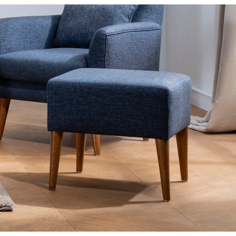 4623_0-800x800 Σκαμπό Zeni σκούρο μπλέ ξύλινα πόδια 46x45x50εκ ed4623 - Image 1