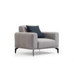 Πολυθρόνα Nicea γκρι 97x90x83cm ed4634 - Image 4