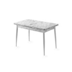 Τραπεζαρία Ayr άσπρο μελαμίνη 120x70x75εκ ed4637 - Image 3