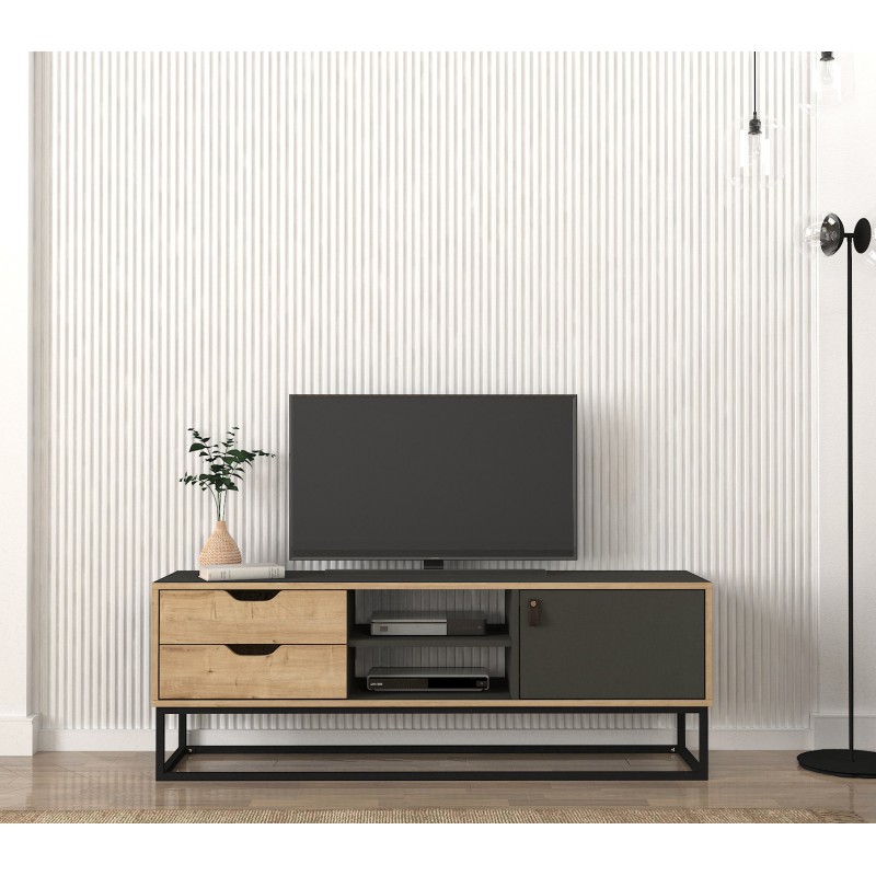 4652_0-800x800 Έπιπλο tv Barbara 150x35x53 2cm μέταλλο μελαμίνη ed4652 - Image 1