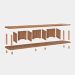 Έπιπλο tv Fiera Atlantic Pine 180x35x43 7cm ed4654 - Image 4