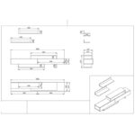 Έπιπλο τηλεόρασης Nirvana Teak λευκό χρώμα 180x29 5x41 7cm ed467 - Image 2