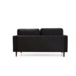 Καναπές διθέσιος Rome μαύρος 175x90x70cm ed4686 - Image 3