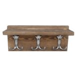 Ραφιέρα τοίχου Avra 30x13x11cm ξύλινη ed4689 - Image 4