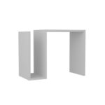 Βοηθητικό τραπέζι Moss άσπρη μελαμίνη 61 3x29 5x46 8cm ed4698 - Image 3