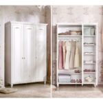 Ντουλάπα Romantica τρίφυλλη 131x56x200cm μελαμίνη ed4720