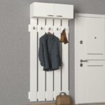 Έπιπλο εισόδου Yonca άσπρο μελαμίνη 96x31 4x210εκ ed4722