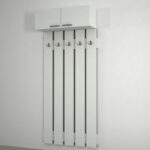 Έπιπλο εισόδου Yonca άσπρο μελαμίνη 96x31 4x210εκ ed4722 - Image 4