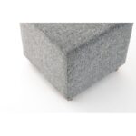 Σκαμπό Daisy γκρι ξύλινα πόδια 40x40x40εκ ed4731 - Image 3