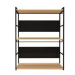 Ντουλάπα Perpa δρυς μαύρο μελαμίνη 160x40x170εκ ed4734 - Image 3