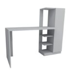 Γραφείο Scuro λευκό χρώμα μελαμίνη 120x55x73 8cm ed4740 - Image 3