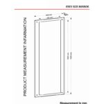 Καθρέφτης Eres μελαμίνη 44 8x105cm ed4744 - Image 2