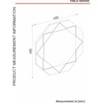 Καθρέφτης Pablo μελαμίνη 45x45cm ed4752 - Image 2