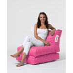 Πουφ Siesta Sofa Bed αδιάβροχο ύφασμα ροζ 40x55cm ed4754 - Image 5