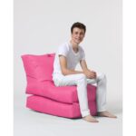 Πουφ Siesta Sofa Bed αδιάβροχο ύφασμα ροζ 40x55cm ed4754 - Image 2