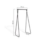 Κρεμάστρα Aski μαύρο μέταλλο 70x150x45εκ ed4760 - Image 2