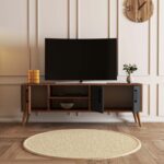 Έπιπλο tv Esordio 150x34x52cm μελαμίνη καρυδί ανθρακί ed4773 - Image 4