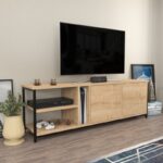 Έπιπλο tv Primula μαύρο oak 160x35 3x50 8cm ed4782 - Image 5