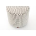 Σκαμπό Begon Houndstooth άσπρο μαύρο 40x40x40εκ ed4810 - Image 3