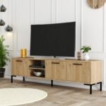 Έπιπλο τηλεόρασης Dafni oak 150x34x52cm ed4828