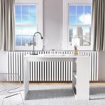 Γραφείο Montone λευκό χρώμα 112x60x75cm μελαμίνη ed4841