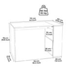 Γραφείο Montone λευκό χρώμα 112x60x75cm μελαμίνη ed4841 - Image 2