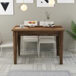 Τραπεζαρία Kiev καρυδί μελαμίνη 110x72x75εκ ed4851 - Image 5