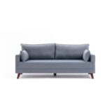 Καναπές τριθέσιος Bella μπλε 208x85x81cm ed4857 - Image 4